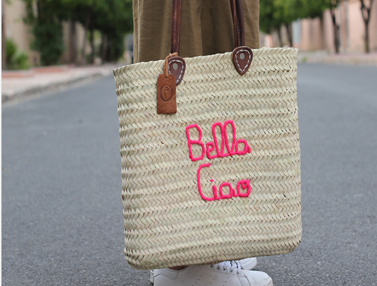 Panier rectangle Plage