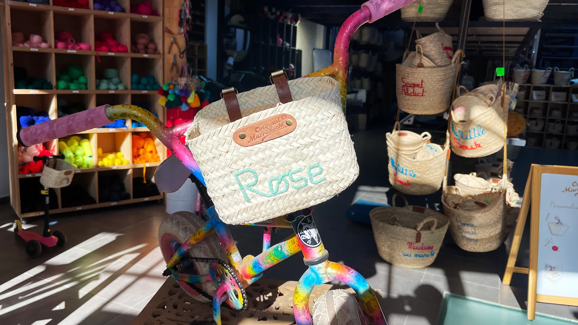 Panier Vélo et Trottinette enfant "Rose"